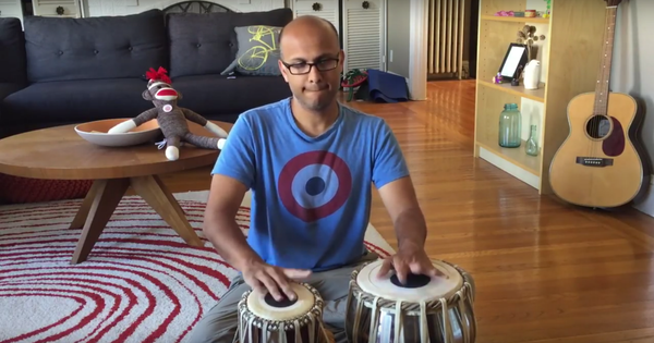 My first attempt at learning tabla